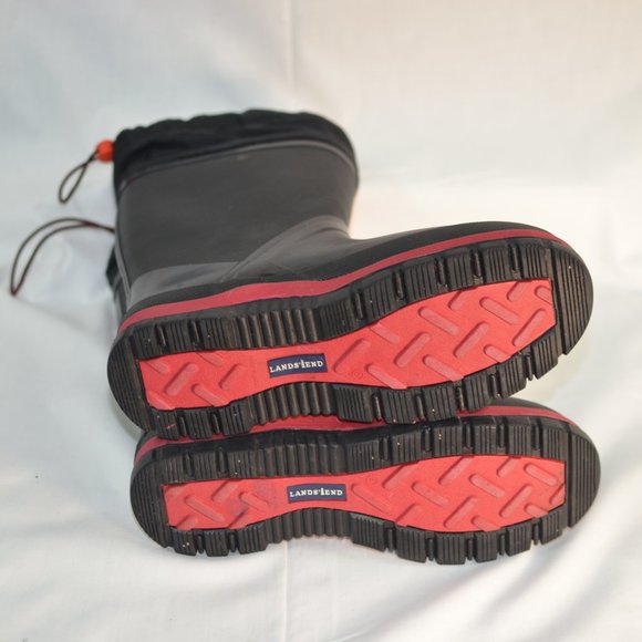 Lands End Mens Rain/Snow Boots with thermal liner.  Size Mens 5 - Picture 7 of 7
